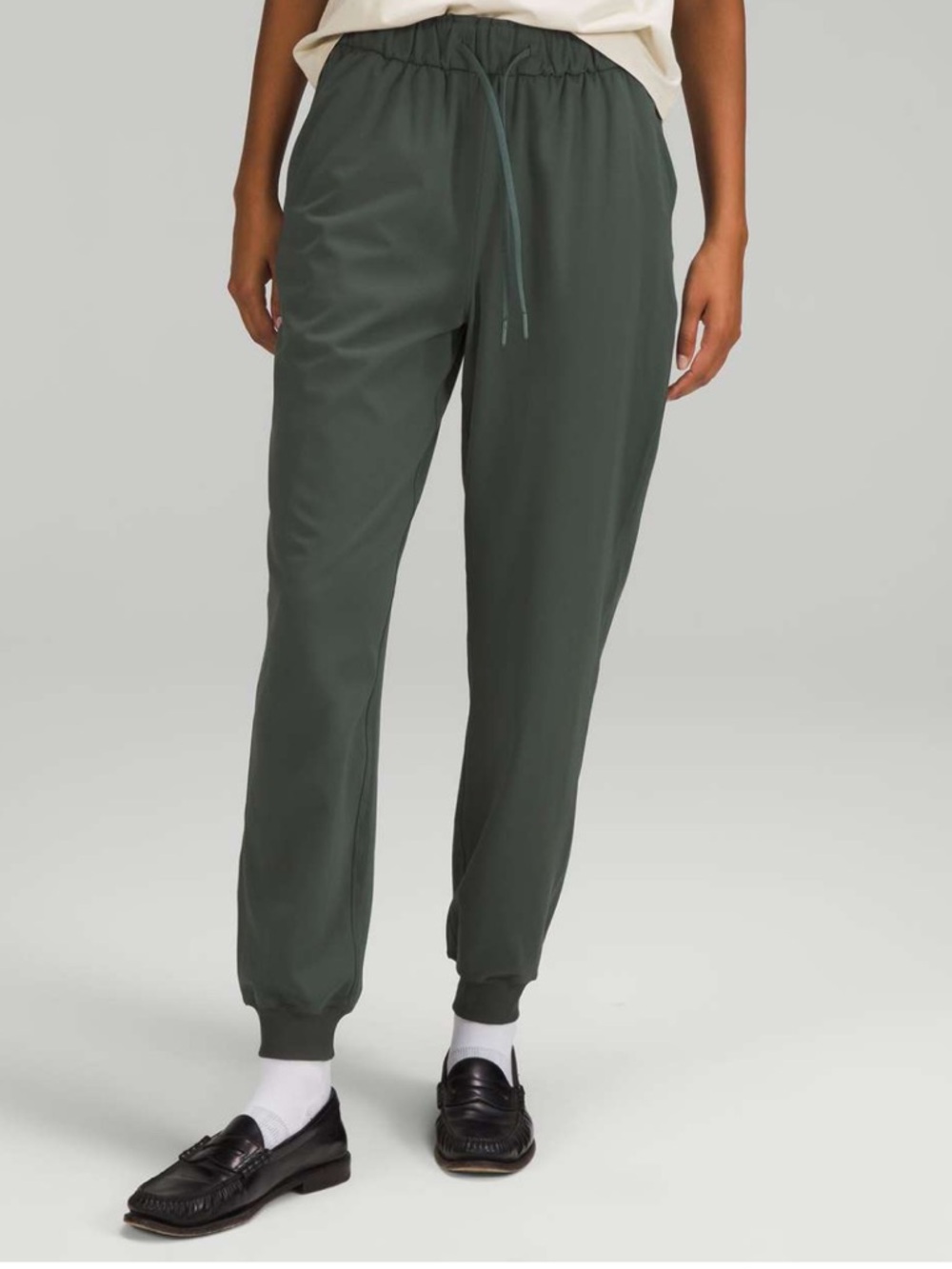 Lululemon Stretch High-Rise Jogger Full Length In Army Green Women’s Size 8
